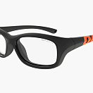 Спортивные очки с диоптриями Demetz Softness R / Matte Black / Matte Orange Colorless Cat.0, softness516451