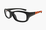 Спортивные очки с диоптриями Demetz Softness R / Matte Black / Matte Orange Colorless Cat.0, softness516451