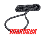 Веревка из сверхпрочного полиэфира с огонами для крепления кранца, d12 мм, L2,5 м, черный (упаковка из 4 шт.) Osculati 06-444-57_pkg_4