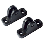 Talamex 95900344 Horizontal Палубный шарнир Черный Black