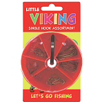Kinetic D257-007-275 Little Viking Набор крючков с одним ушком Серебристый Grey