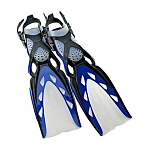 Ласты для дайвинга с открытой пяткой Mares X-Stream 410019 размер 44-47 прозрачный/синий