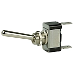 Bep marine 1002013 Off-On 25A 12V 15A 24V 1/4´´ Однополюсный тумблер Chrome / Black