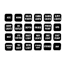 Купить Bep marine SET-1000 Текстовая метка панели переключателей Contour серии 1000 White / Black 7ft.ru в интернет магазине Семь Футов