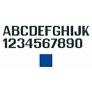Купить International letterfix 59590146 6 Наклейки с цифрами Бесцветный Blue 200 mm  7ft.ru в интернет магазине Семь Футов