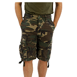 Brandit 2002-10-XXL Шорты Vintage Зеленый  Woodland 2XL