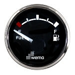 Индикатор уровня топлива Wema IPFR-BS 110620 12/24В 0-190Ом Ø62мм чёрный циферблат с хромированным кольцом