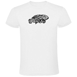 Kruskis CA65500601K205 Футболка с коротким рукавом Grouper Tribal Белая White 3XL