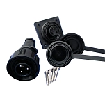 Index marine l43007 Герметичный 2-контактный штекер 10A Black 14x10x5
