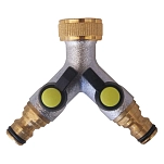 Oem marine 1818715 Разветвитель на 2 крана Brass / Grey 12x10x10 3/4´´
