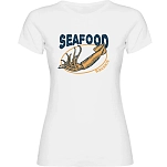 Kruskis 11502102mc068 Футболка с коротким рукавом Seafood Squid White 30x25x2