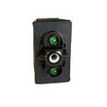 Pros 10418200-npe Кнопочный выключатель Green (12V) 5x5x2 Single Pole