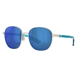 Costa 06S4005-40051255 Зеркальные поляризованные солнцезащитные очки Egret Brushed Silver Blue Mirror 580P/CAT3
