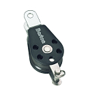 Barton marine 7805091 630kg 12 mm Одиночный фиксированный шкив с опорой для троса/съемным штифтом Серебристый Black 58 x 140 mm 