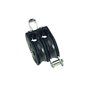 Купить Barton marine 7802211 Двойной блок с фиксированной проушиной Black 20x20x15 8 mm 7ft.ru в интернет магазине Семь Футов