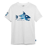 Wiley x J309.XL-UNIT Футболка с коротким рукавом Fish Белая White Cotton / Skeleton XL