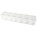 Купить Meiho 279129-UNIT коробка для мелких деталей Tai Raba Head 6 Clear 18 x 4.2 x 3.4 cm 7ft.ru в интернет магазине Семь Футов