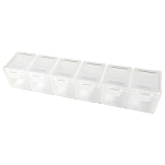 Meiho 279129-UNIT коробка для мелких деталей Tai Raba Head 6 Clear 18 x 4.2 x 3.4 cm