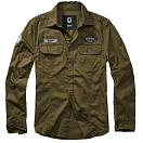 Купить Brandit 4023-1-L Рубашка с длинным рукавом Luis Vintage Зеленый Olive L 7ft.ru в интернет магазине Семь Футов