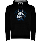 Купить Kruskis SU1067060258C064 Толстовка с капюшоном King Of The Sea Two-Colour Черный Black / Grey 3XL 7ft.ru в интернет магазине Семь Футов
