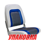 Кресло мягкое складное Special, обивка винил, цвет серый/синий/угольный, Marine Rocket (упаковка из 10 шт.) 76236GBC-MR_pkg_10