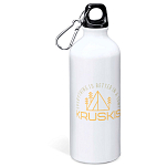 Kruskis MD4049S101C226 Everything Is Better 800ml Алюминиевая бутылка Бесцветный White
