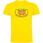 Kruskis CA65500303C075 Футболка с коротким рукавом Fresh Crab Желтый Yellow L