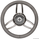 Blitz steering wheel w/soft polyurethan ring grey, 45.169.02