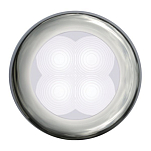 Светильник врезной водонепроницаемый LED Hella Marine Slim Line 2XT 980 500-021 12В 0,5Вт круглый корпус из полированной нержавеющей стали холодный белый свет