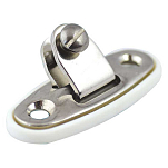Forniture nautiche italiane 6565387 180° Ребристая опора вилки Серебристый Silver / White