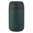 Купить Chilly C340S2PGRN Coffee Mug Series 2 340ml Термос из нержавеющей стали Серебристый Green 7ft.ru в интернет магазине Семь Футов