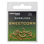 Drennan HESCB014 Sweetcorn Одноглазый Крючок Без Бородки Gold 14