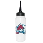 Nhl 65073-COLORADO AVALANCHE-1000 ml Бутылка для воды «Колорадо Эвеланш» 1L Белая White / Black