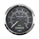 GPS-спидометр аналоговый 0-45 узлов, черный циферблат, нержавеющий ободок, выносная антенна, д. 85 мм KUS JMV00259_JMV00222_sale