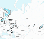 Карта Navionics Европейская часть РФ, Балтийское, Черное, Белое, Баренцово море, Калининград, Байкал EU652L_