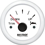 Recmar RECKY09312 0-190º Индикатор положения триммера Белая White 51 mm 