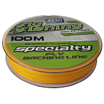 ASSO 8050043366443 Fly Fishing Backing 100 m Нахлыстовая Леска Золотистый Yellow 15 Lbs