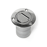 Горловина заливная SUNFINE SF30606-12 прямая 83мм для шланга Ø50мм из нержавеющей стали SS316 с пометкой FUEL