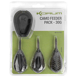 Korum K0320068 Camo Pack Кормушка фидерная прикормочная Бесцветный Camo 30 g