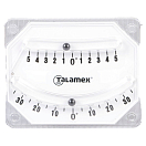 Купить Клинометр/кренометр Talamex 21612510 с двумя шкалами 10x80x100мм из белого акрила 7ft.ru в интернет магазине Семь Футов