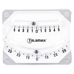 Клинометр/кренометр Talamex 21612510 с двумя шкалами 10x80x100мм из белого акрила