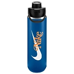 Nike ii5218-428-one Бутылка SS Recharge Chug Graphic 24oz Blue Jay / Black / Total Orange 25x10x10
