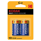 Купить Kodak 30952836 Max Alkaline C 2 единицы Аккумуляторы Голубой Yellow 7ft.ru в интернет магазине Семь Футов