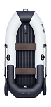 Надувная лодка ПВХ, Таймень NX 270 НД Комби, светло-серый/черный 2104040011212