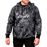 Graff 231-BL-8-2XL Толстовка с капюшоном Waterproof Серый Carbon 2XL