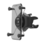 Крепление для большого телефона RAM MOUNTS X-Grip  с Vibe-Safe и маленьким зажимом Tough-Claw  RAM-HOL-UN10-462-400