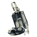 Talamex 65435016 Двойной блок Hye Standard с поворотным ушком скобой и зажимом Black / White 16 mm