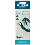 Kinetic F103-142-007 Sabiki Circle Рыболовное Перо 10 Бесцветный Fishskin / Flash