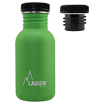 Laken BS50VE Бутылка из нержавеющей стали Basic Steel Черная шапка Зеленый Green