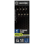 Matrix fishing GRR087 MXC-6 14 F1 Band 100 mm Лидер Серебристый Clear 0.145 mm 